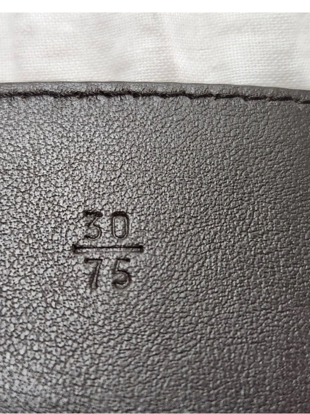 Prada Burgundy Leather Belt with Gold Buckle - Picture 6 of 12